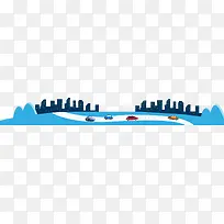 扁平化道路装饰-空若网 扁平化道路装饰-空若网