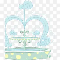 手绘喷泉-空若网 手绘喷泉-空若网