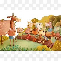 动物插画-空若网 动物插画-空若网