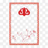 红色新年边框背景海报设计-空若网 红色新年边框背景海报设计-空若网