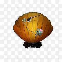 棕色山水扇形-空若网 棕色山水扇形-空若网