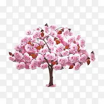 矢量樱花树素材-空若网 矢量樱花树素材-空若网