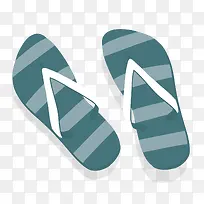 矢量卡通简洁扁平化拖鞋-空若网 矢量卡通简洁扁平化拖鞋-空若网