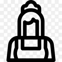 白色符号线剪贴画-女佣-空若网 白色符号线剪贴画-女佣-空若网