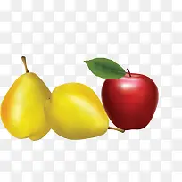 苹果梨水果海报矢量素材-空若网 苹果梨水果海报矢量素材-空若网