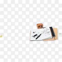 钢笔手绘树枝造型笔记本创意-空若网 钢笔手绘树枝造型笔记本创意-空若网