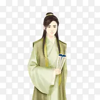 手绘古风书生-空若网 手绘古风书生-空若网