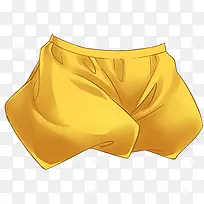 黄色可爱漫画短裤-空若网 黄色可爱漫画短裤-空若网