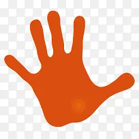 创意水墨手掌-空若网 创意水墨手掌-空若网