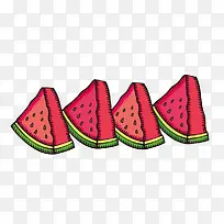 手绘卡通西瓜-空若网 手绘卡通西瓜-空若网