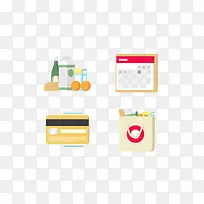 扁平化日常生活图标-空若网 扁平化日常生活图标-空若网