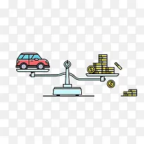 创意扁平天平图案-空若网 创意扁平天平图案-空若网