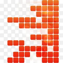 矢量橙色瓷砖插图-空若网 矢量橙色瓷砖插图-空若网