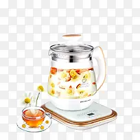 玻璃加热花茶壶-空若网 玻璃加热花茶壶-空若网