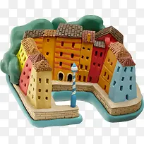 泥塑的可爱城堡.-空若网 泥塑的可爱城堡.-空若网