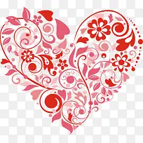 爱心浪漫剪纸-空若网 爱心浪漫剪纸-空若网