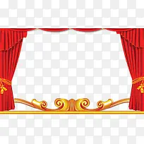 帷幕背景装饰素材-空若网 帷幕背景装饰素材-空若网