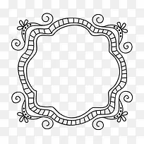 欧式华丽黑白边框-空若网 欧式华丽黑白边框-空若网