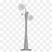 线条铁塔-空若网 线条铁塔-空若网