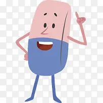 开学季多彩橡皮小人-空若网 开学季多彩橡皮小人-空若网