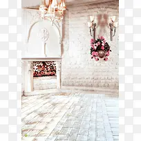 婚纱室内摄影景色花朵吊灯-空若网 婚纱室内摄影景色花朵吊灯-空若网