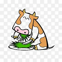 牛吃草图片-空若网 牛吃草图片-空若网