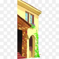 手绘庭院建筑创意-空若网 手绘庭院建筑创意-空若网