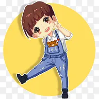 可爱卡通男孩-空若网 可爱卡通男孩-空若网