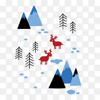 矢量抽象圣诞树底纹背景-空若网 矢量抽象圣诞树底纹背景-空若网