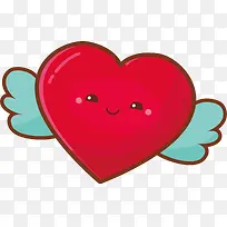 可爱红色笑脸爱心-空若网 可爱红色笑脸爱心-空若网