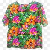 花橙色上衣花设计-绿花-空若网 花橙色上衣花设计-绿花-空若网