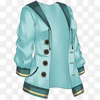 手绘上衣绿色-空若网 手绘上衣绿色-空若网