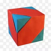 电蓝绿松石钴蓝方盒折纸-空若网 电蓝绿松石钴蓝方盒折纸-空若网