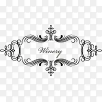 黑色对称花纹字母元素-空若网 黑色对称花纹字母元素-空若网