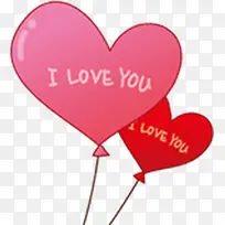 卡通粉红爱心iloveyou-空若网 卡通粉红爱心iloveyou-空若网