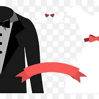 矢量手绘婚礼服装-空若网 矢量手绘婚礼服装-空若网
