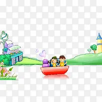 卡通手绘风景-空若网 卡通手绘风景-空若网