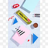 蓝白色格子前的食物-空若网 蓝白色格子前的食物-空若网