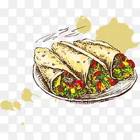 手绘西餐-空若网 手绘西餐-空若网