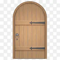 手绘棕色扁平化木拱门-空若网 手绘棕色扁平化木拱门-空若网