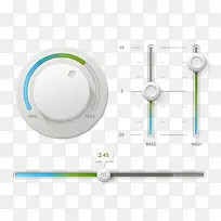 简洁白色按钮合集PSD源文件-空若网 简洁白色按钮合集PSD源文件-空若网