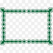 矢量绿色长方形边框-空若网 矢量绿色长方形边框-空若网
