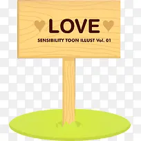 木纹指示牌-空若网 木纹指示牌-空若网