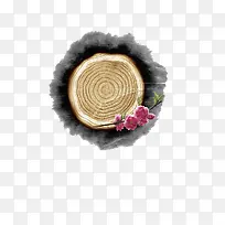 时尚复古水墨树木元素-空若网 时尚复古水墨树木元素-空若网