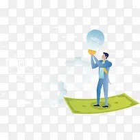 扁平化商务创意矢量素材-空若网 扁平化商务创意矢量素材-空若网