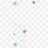 多彩清新五角星漂浮素材-空若网 多彩清新五角星漂浮素材-空若网