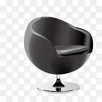 矢量卡通扁平化黑色转椅png-空若网 矢量卡通扁平化黑色转椅png-空若网