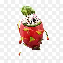创意火龙果-空若网 创意火龙果-空若网