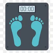 矢量扁平化体重秤-空若网 矢量扁平化体重秤-空若网