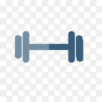 矢量卡通简洁扁平化杠铃png-空若网 矢量卡通简洁扁平化杠铃png-空若网